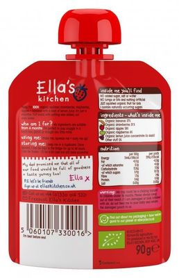 Ella's Kitchen BIO RED ONE ovocné pyré s jahodami 5 x 90 g