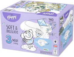 Bella Baby HAPPY Soft&Delicate Midi Box 2 x 70 ks