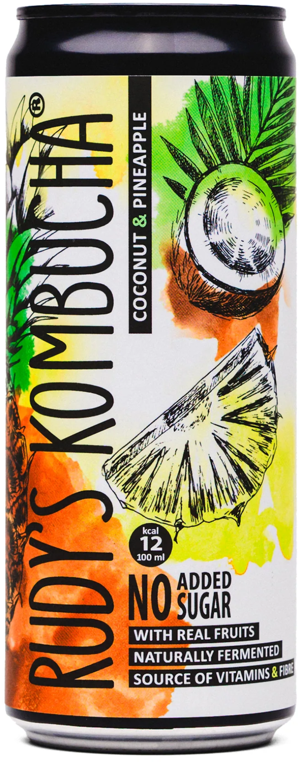 RUDY'S Kombucha - Kokos & Ananas 330 ml