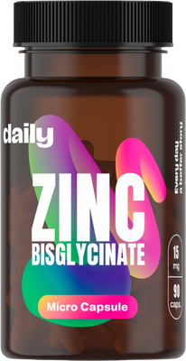 Daily Zinc Bisglycinate 90 kapslí