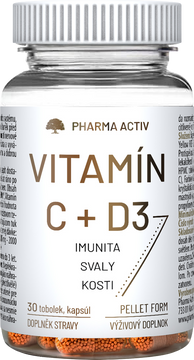 Pharma Activ Vitamín C+ D3 30 tobolek