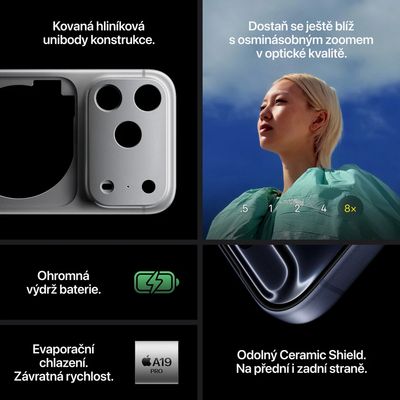 Apple iPhone 17 Pro 256GB Kosmická oranžová