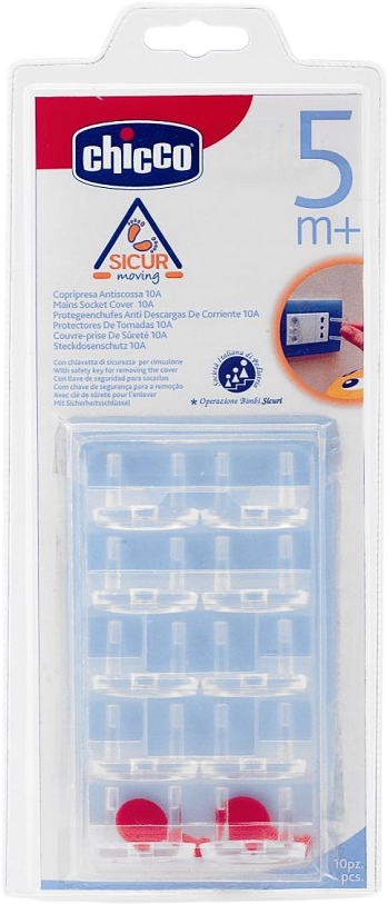 Chicco Ochrana elektrických zásuvek, 10 ks