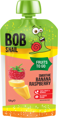 Šnek BOB Smoothie banán-malina 120 g