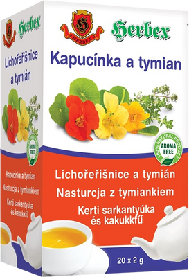Herbex Lichořeřišnice a tymián 20 x 2 g