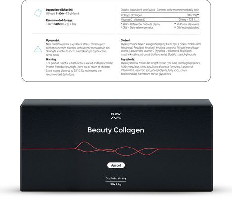 Flow Beauty Collagen 2.0 - Meruňka 30 x 4.2 g
