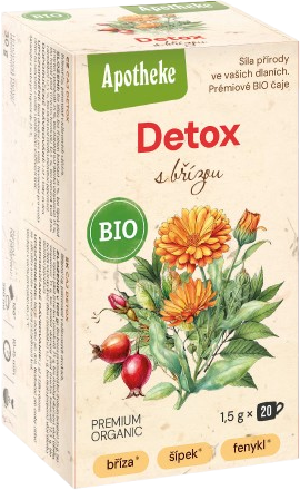Apotheke BIO čaj Detox s břízou 20 x 1.5 g