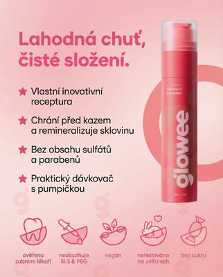 Glowee Zubní pasta Jahoda 60 g