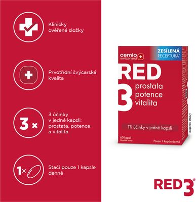 GS Cemio Red3 zesílené složení 60 kapslí