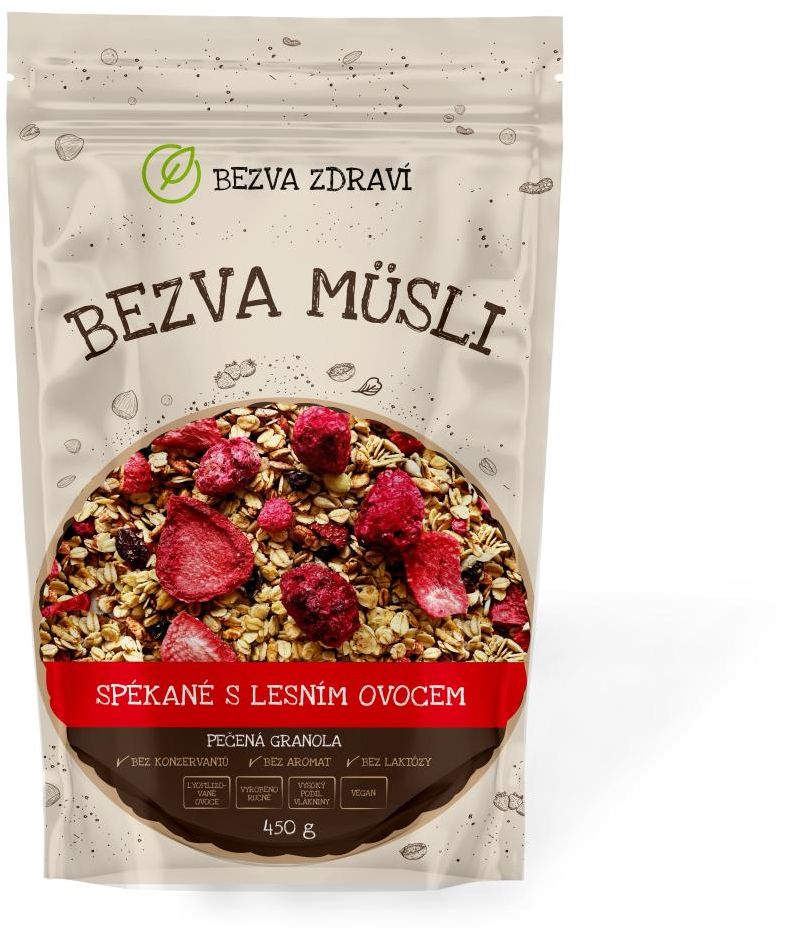 Bezva müsli Spékané s lesním ovocem 450 g