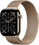 Apple Watch 11 GPS + Cellular 42mm zlatý titan - zlatý milánský tah