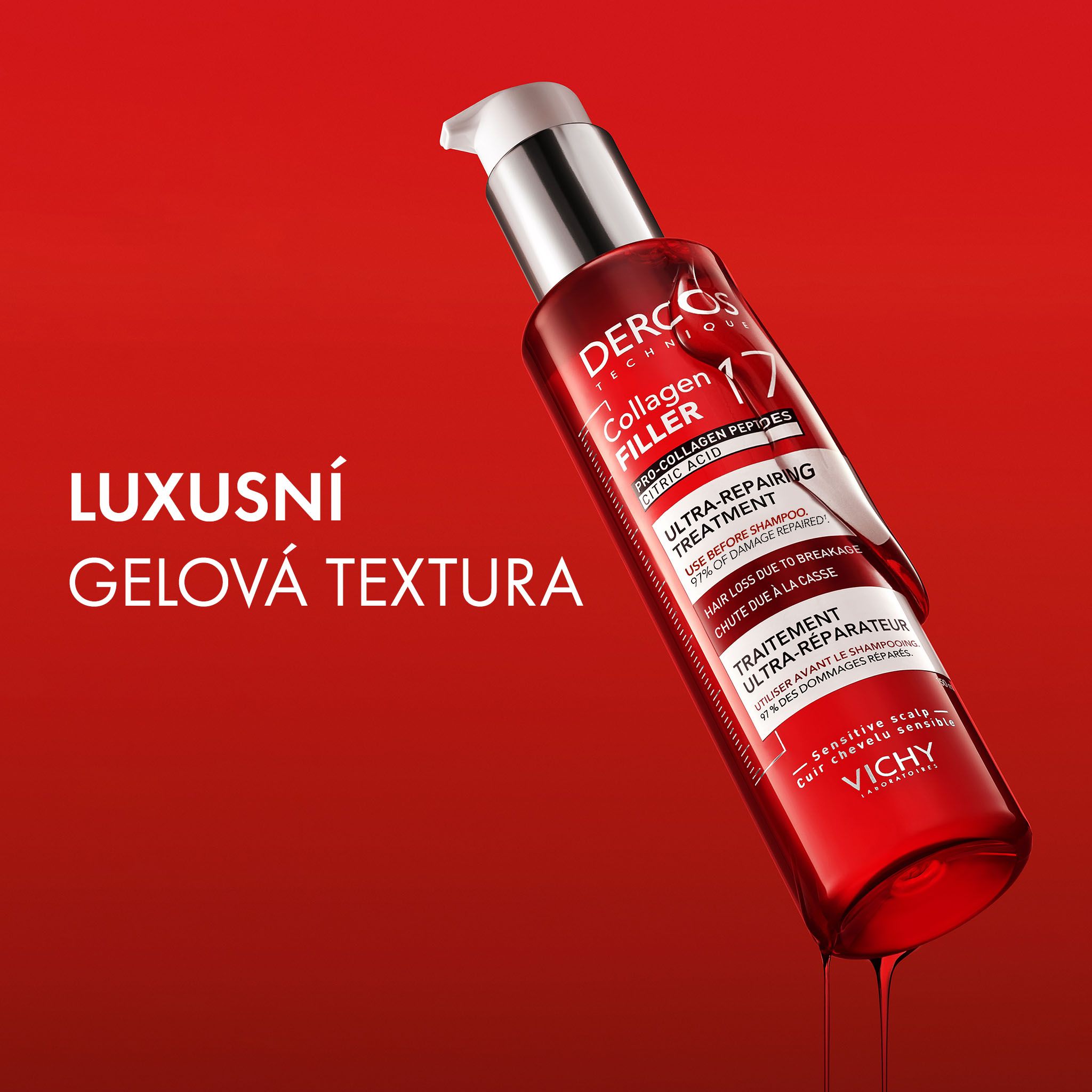 Vichy Collagen 17 Filler ultra-regenerační kůra s kyselinou citronovou a pro-kolagenovými peptidy 150 ml