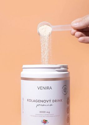 Venira PREMIUM kolagenový drink pro vlasy, nehty a pleť, ledový broskvový čaj 324 g