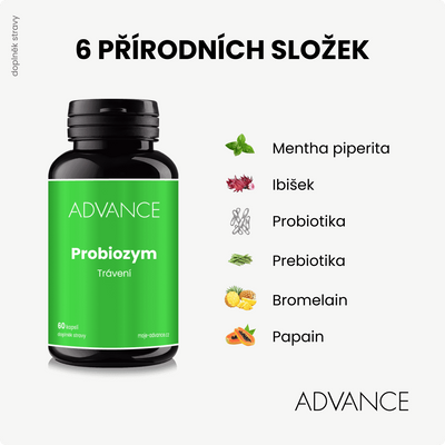 ADVANCE Probiozym - trávení 60 kapslí