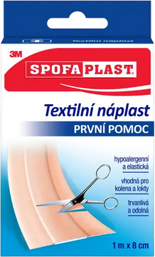 Spofaplast 3M 164 Textilní elastic.náplast 1mx8cm