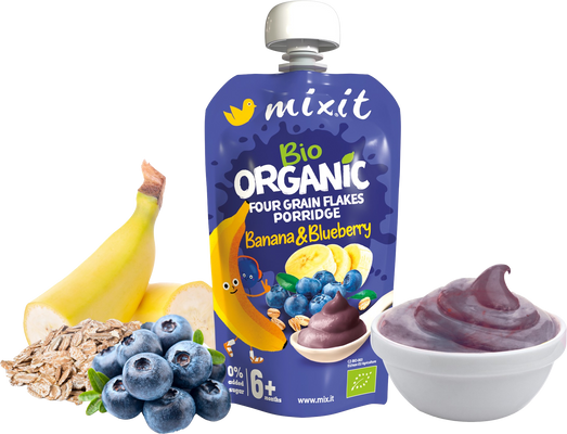 Mixit BIO kapsička - Banán a borůvka 100 g
