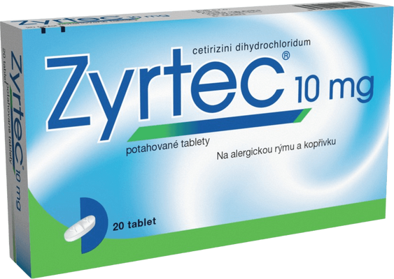 Zyrtec 10 mg 20 tablet