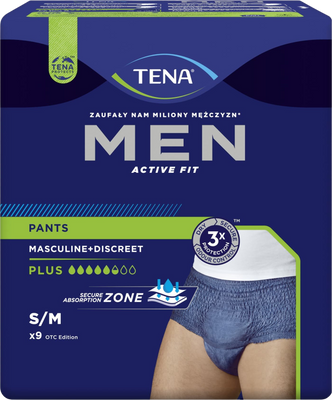 Tena Men Pants Plus M 9 ks