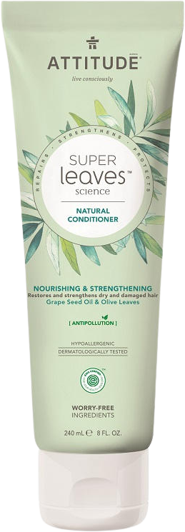 Attitude Přírodní kondicionér Super leaves s detoxikačním účinkem - vyživující pro suché a poškozené vlasy 240 ml