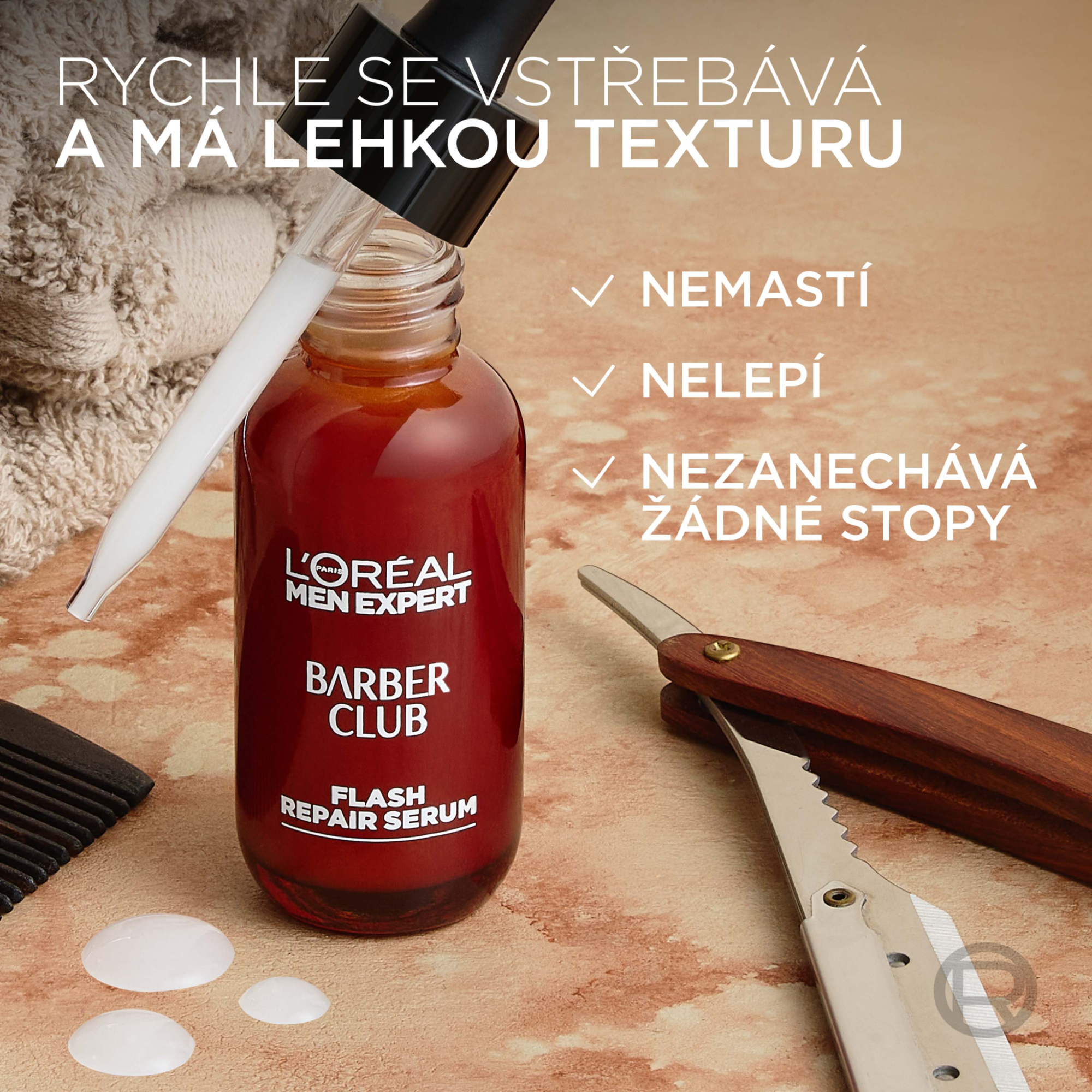 L'Oréal Paris Men Expert Barber Club Sérum na bleskovou regeneraci pleti 30 ml
