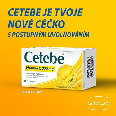 Cetebe ® Vitamin C 500 mg s postupným uvolňováním 60 kapslí