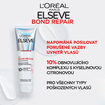 L'Oréal Paris Elseve Elseve Bond Repair regenerační balzám s kyselinou citronovou, 150 ml