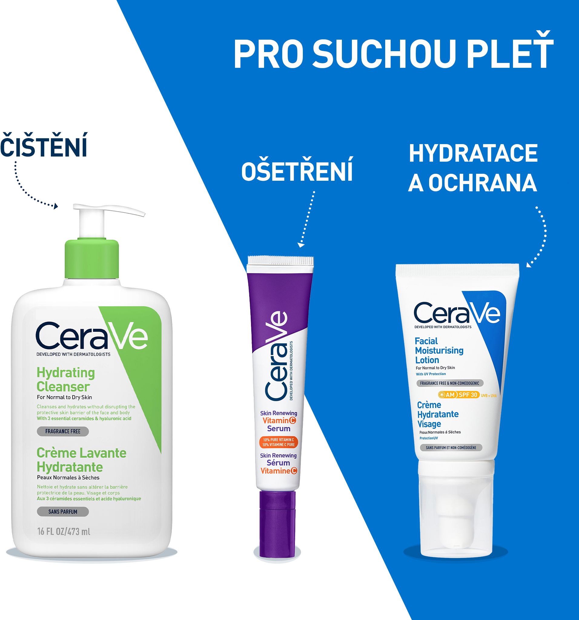CeraVe Hydratační čisticí emulze 473 ml