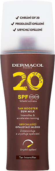 Dermacol Mléko urychlující opálení Sun SPF20, 200 ml