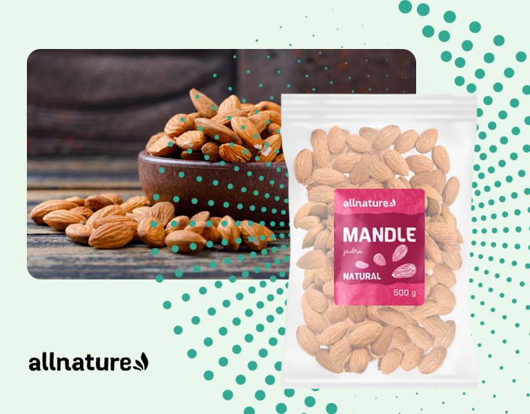 Allnature Mandle jadrá 500 g