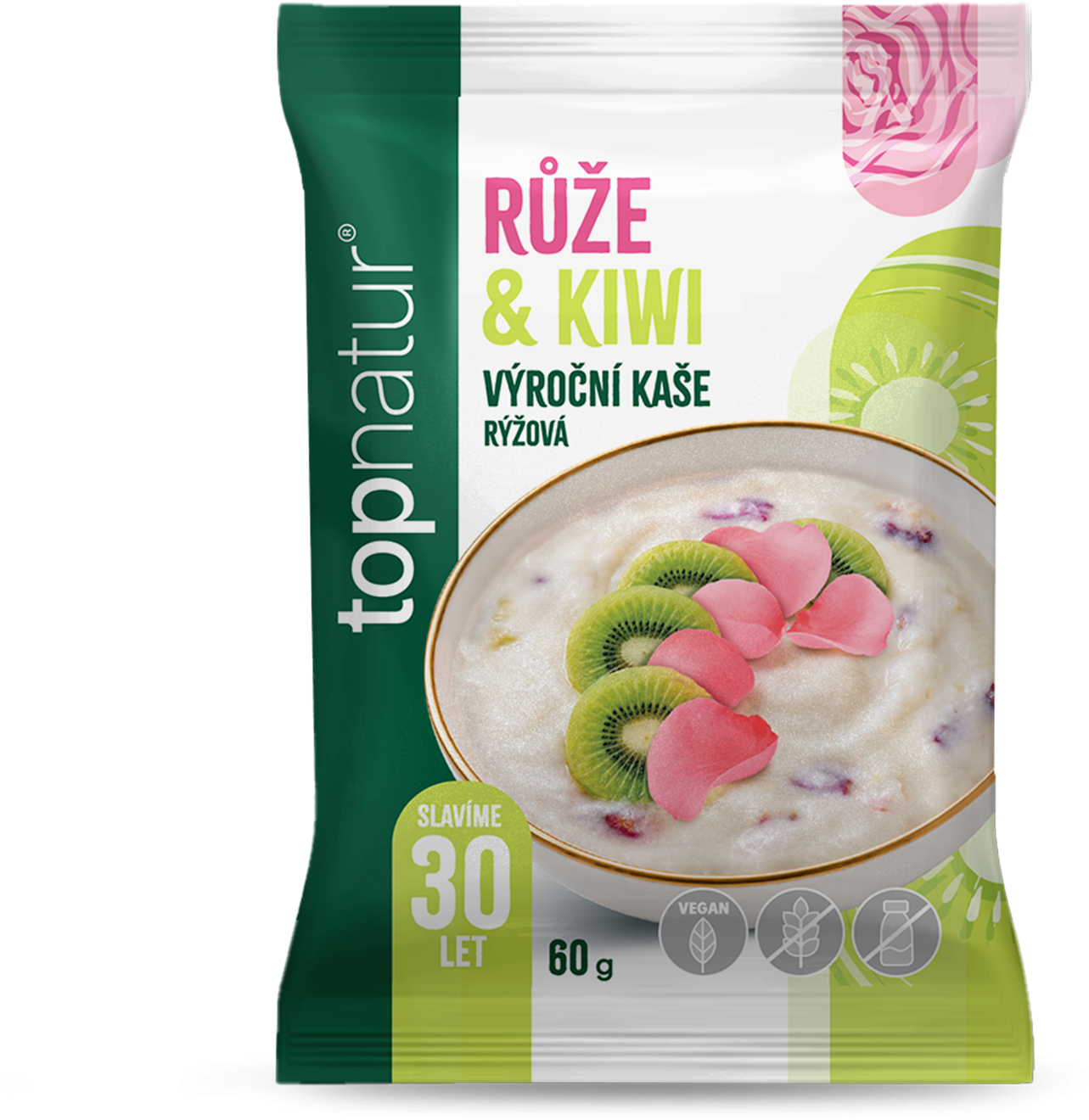 Topnatur Výroční kaše Růže & kiwi 60 g