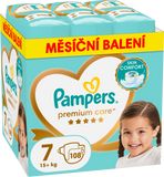 Pampers Premium Care vel. 7, 15kg+, 108 ks