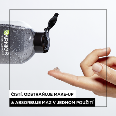 Garnier Pure Active Gelová Micelálrní voda s aktivním uhlím, 400 ml