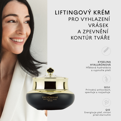 Facederma Liftingový krém pro vyhlazení vrásek a zpevnění kontur tváře 50 ml