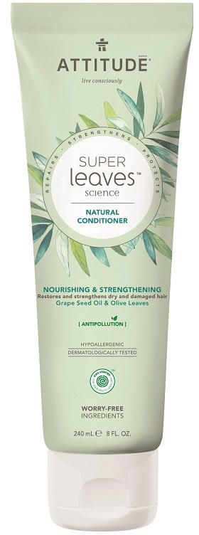 Attitude Přírodní kondicionér Super leaves s detoxikačním účinkem - vyživující pro suché a poškozené vlasy 240 ml