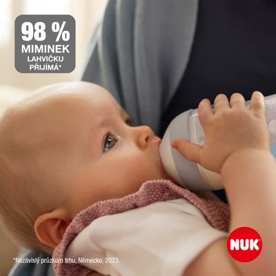 Nuk Perfect Match láhev s kontrolou teploty, šedá 150 ml
