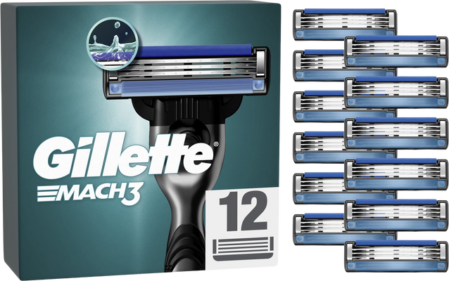 Gillette Mach3 Náhradní hlavice pro muže 12 ks