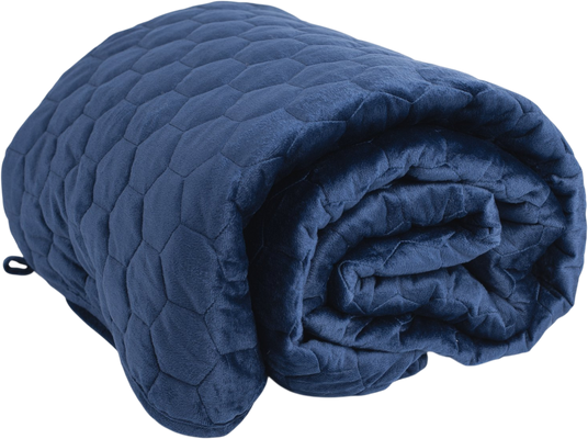 SleepLab Cool & Warm Blue zátěžová deka 140x200cm 7 kg