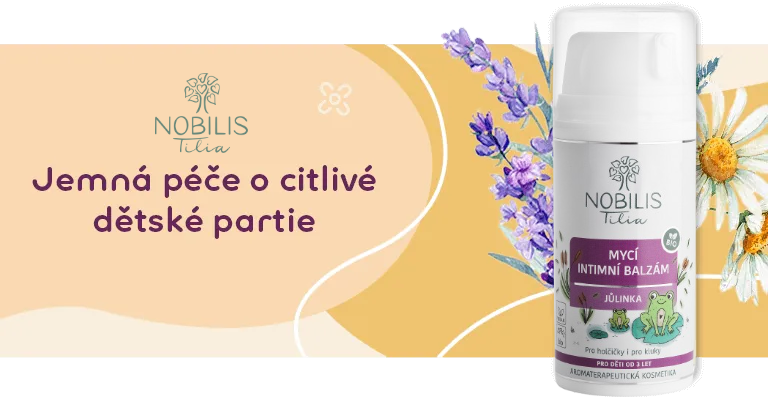 Banner – Nobilis Tilia Mycí intimní balzám Jůlinka 100ml
