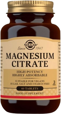 Solgar Magnesium citrát 200 mg 60 tablety
