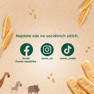 Sunar Sunar BIO sušenky Rozpustilá zvířátka 160 g