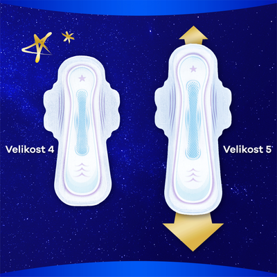 Always Ultra Hygienické Vložky Secure Night Extra with wings 10ks 1 x 10 ks