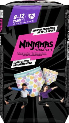 Ninjamas Pyjama Pants Srdíčka 9 ks