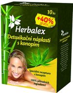 Herbalex Detoxikační náplast s konopím + 40% gratis 10 ks