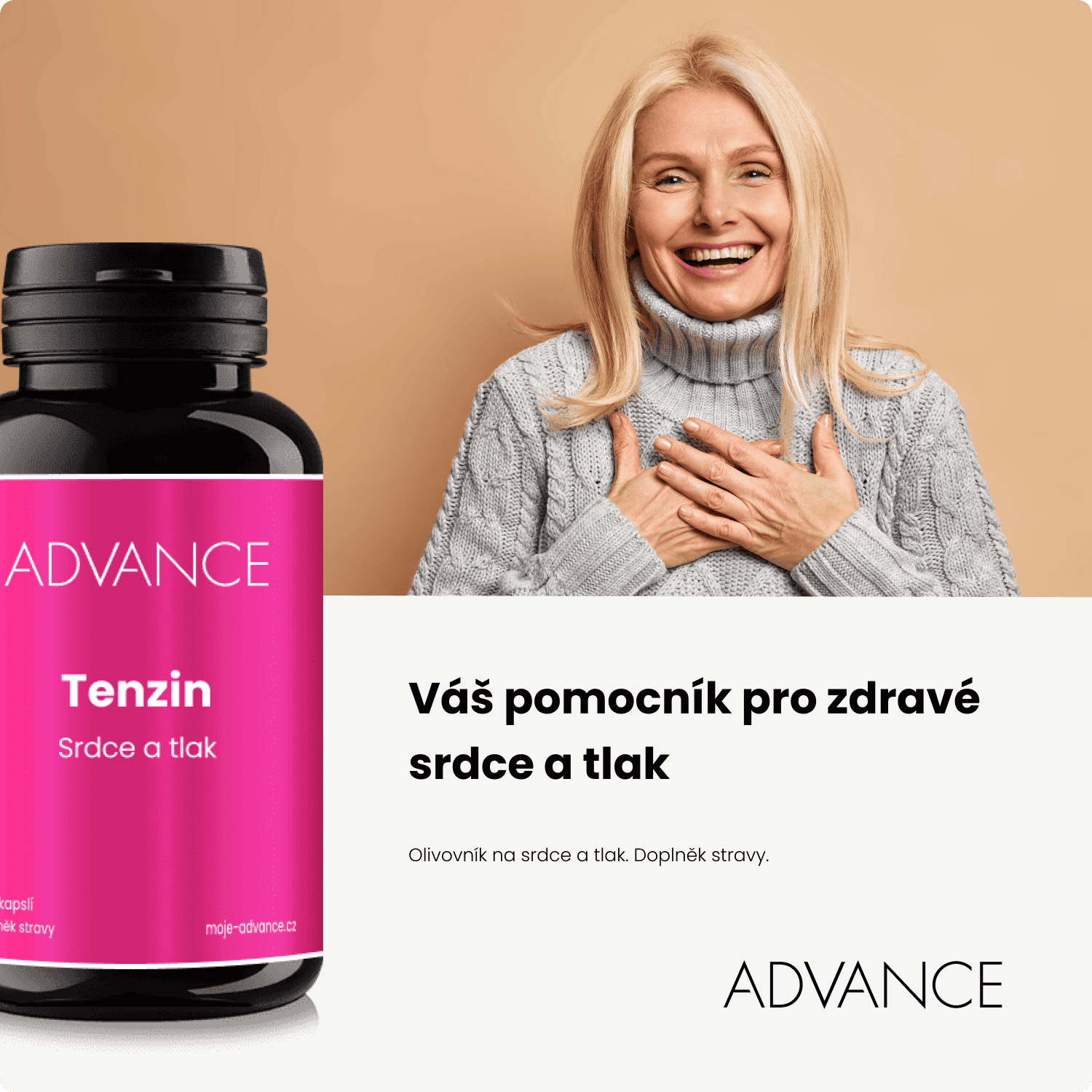ADVANCE Tenzin - srdce a tlak 60 kapslí