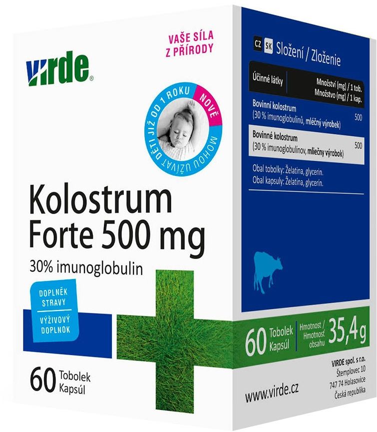 Virde Kolostrum Forte 500 mg 60 tobolek