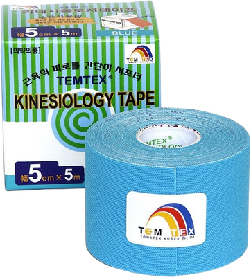 Temtex Kinesiology tape modrá 5 cm x 5 m