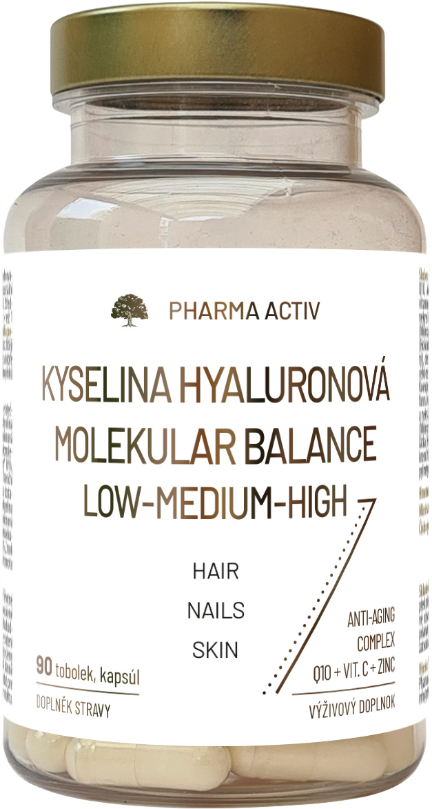 Pharma Activ Kyselina Hyaluronová molekular balance low-medium high 90 tobolek