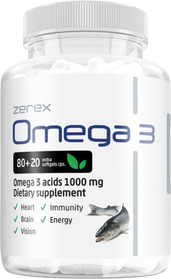 Zerex Omega 3 1000mg, 100 kapslí