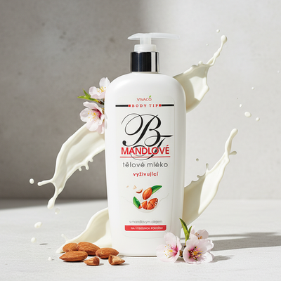 Vivaco Body Tip Mandlové tělové mléko pro suchou pokožku 400 ml