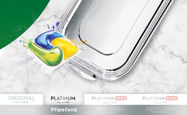 Jar Kapsle na nádobí Platinum Yellow All-in-One, Citrus 70 ks